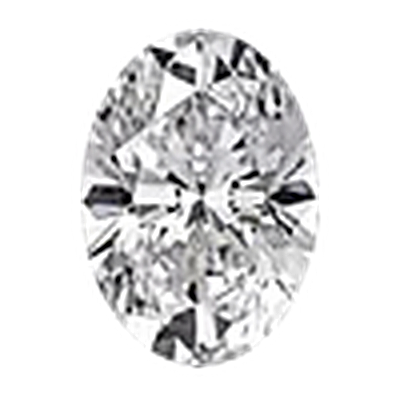 Oval cut diamond