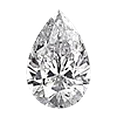 Pear cut diamond